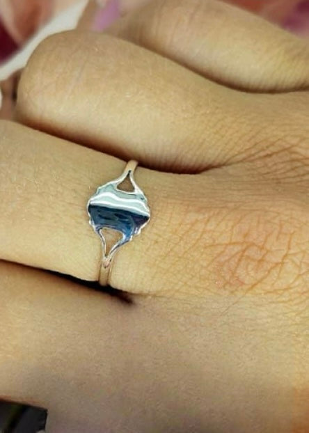 Plain Sterling Silver Signet Ring That Can Be Engraved On