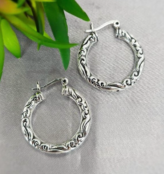 30mm full filigree full hoops