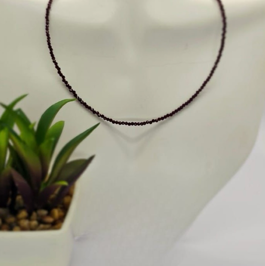 Stunning Garnet Semi Precious stone necklace