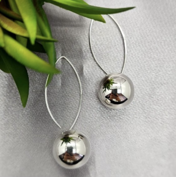 16Mm Ball Drop Earring