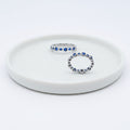 Round Blue Cubic Zirconia Stacking Ring - Terciany 