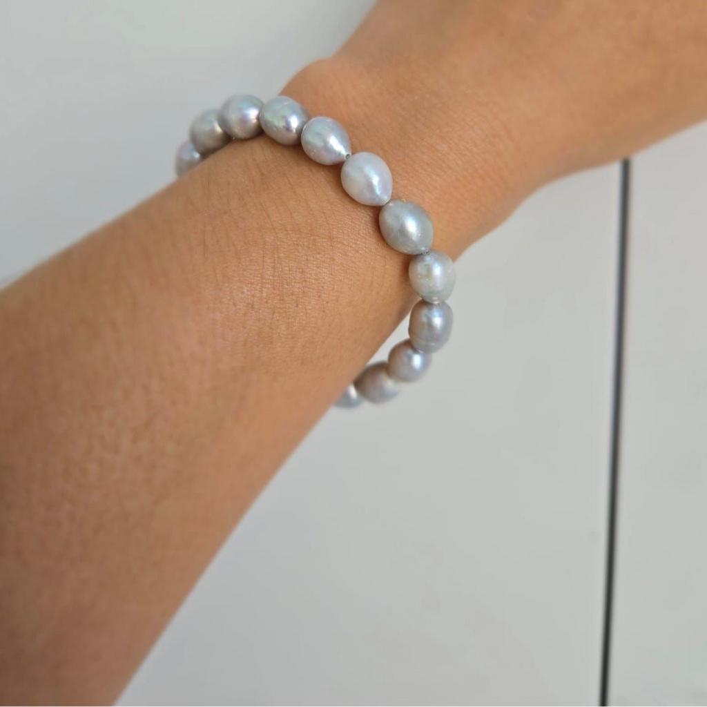 Grey Freshwater Pearls Bracelet - Terciany 