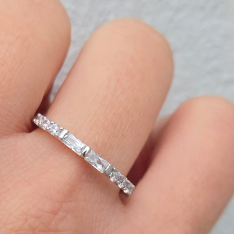 Eternity Ring With Clear Stones - Terciany 