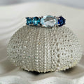 Stunning Shades Of Blue Cubic Zirconia Rings
