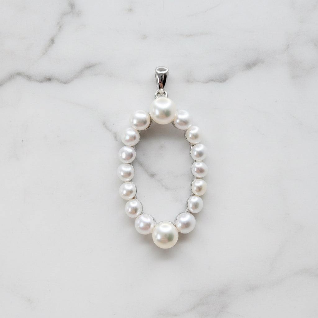 Freshwater Pearl Oval Pendant - Terciany 