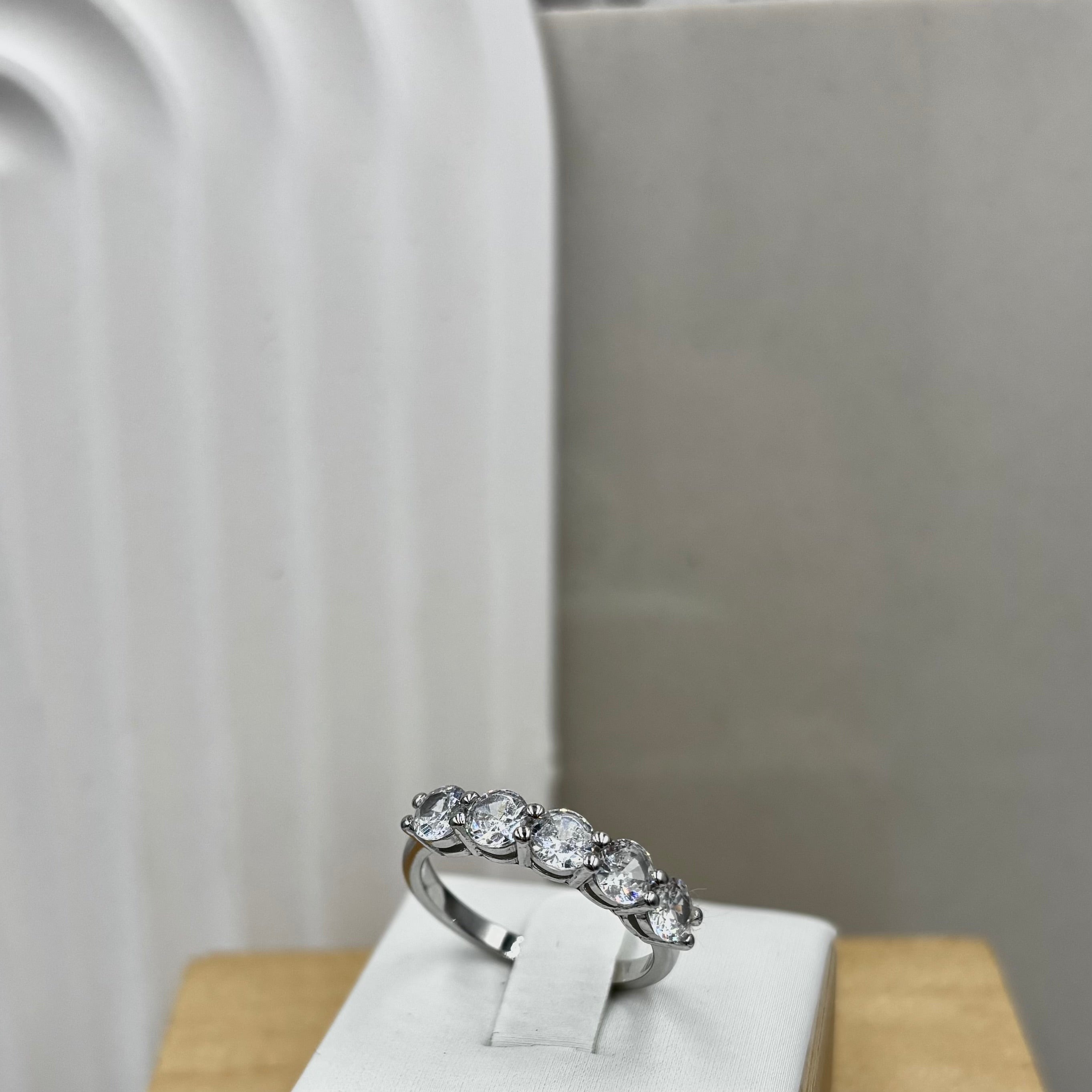 5 Stone Eternity Ring