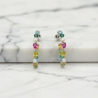 25mm Hoops With Inside And Outside Stone Detail - Terciany 