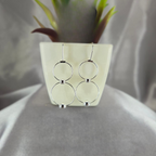 Double Circle Drop Earrings