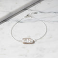 Tiny Rectangular Freshwater Pearl And Sterling Silver Bracelet - Terciany 