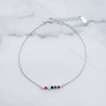 Bracelet With Rainbow Coloured Cubic Zirconia Detail