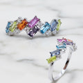 Baguette Rainbow Ring - Terciany 