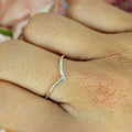 Sterling Silver Single Wishbone Ring - Terciany 