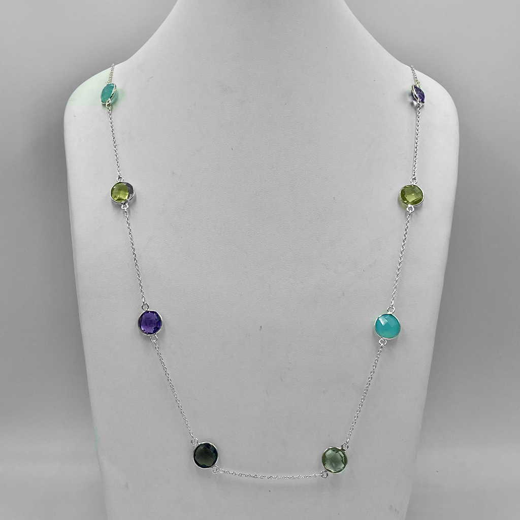 90Cm Semi Precious Stone Necklace
