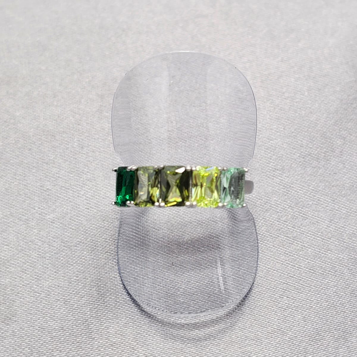 Green Baguette Ring