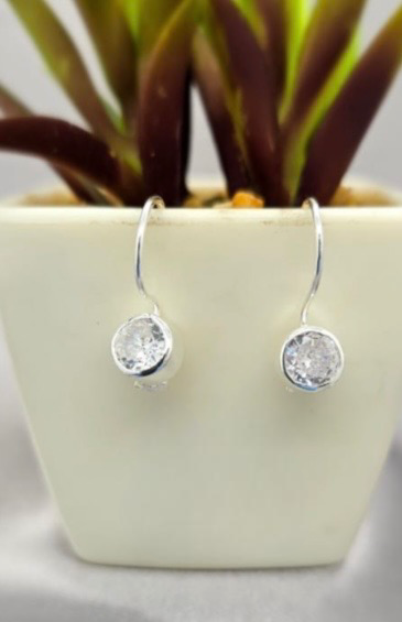 Oval Cubic crystal earrings - Terciany 
