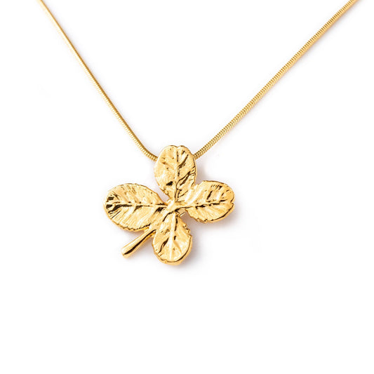 Ester Gold Four-Leaf Clover Necklace