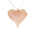 Ester Rose Gold Cotton Leaf Necklace