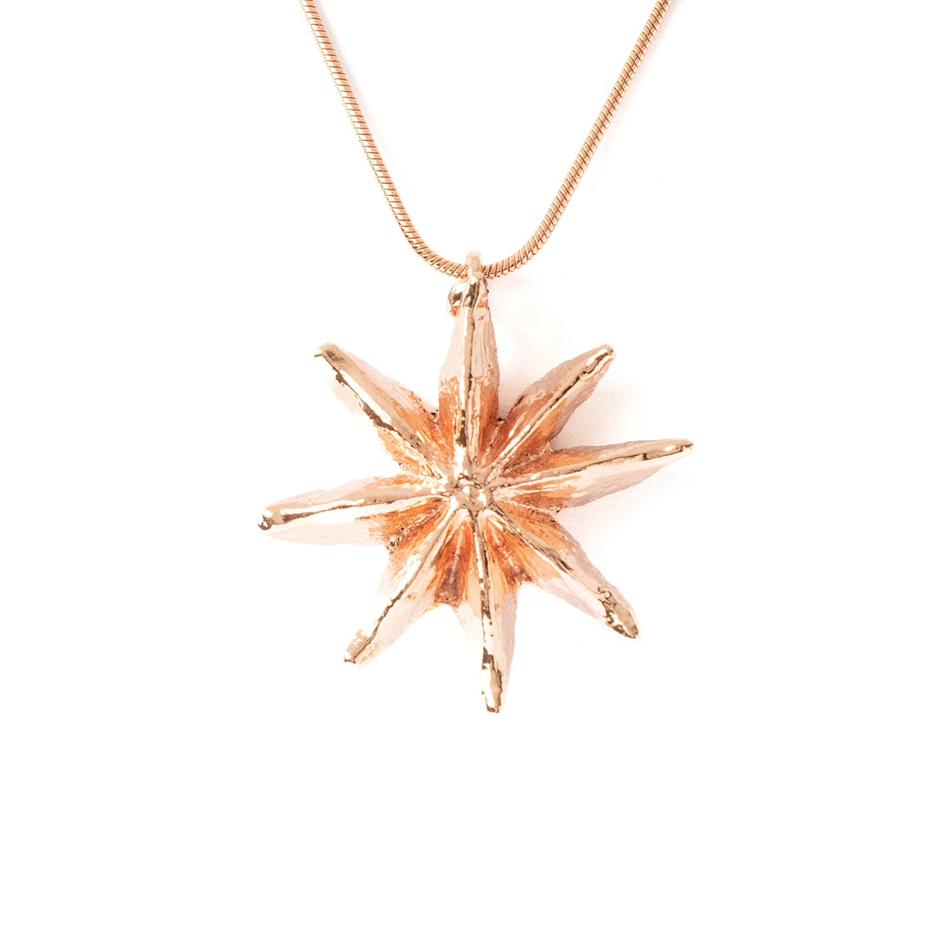 Ester Rose Gold Star Anise Necklace