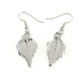 Ester Silver Birch Leaf Earrings
