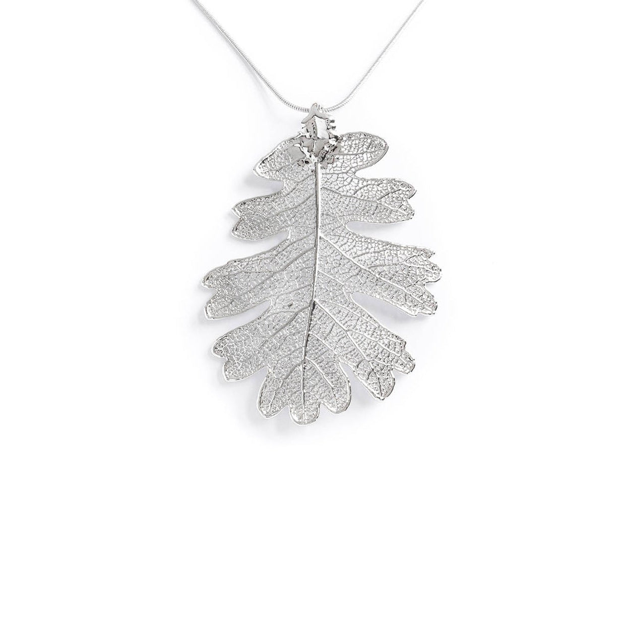 Ester Silver Oak Leaf Necklace