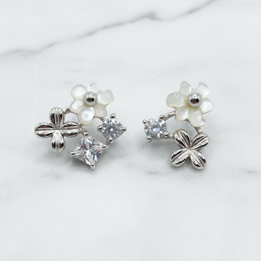 Three Flower Studs