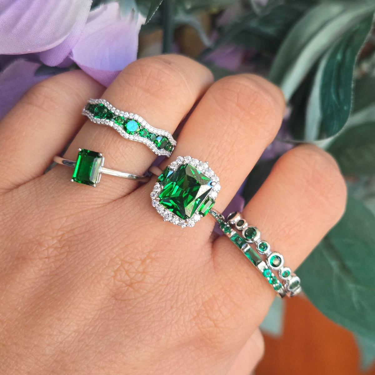 Green stone ring – Terciany