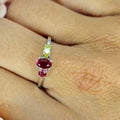Sterling Silver Ring With Stunning Cubic Zirconia Stones