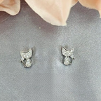 Cubic Zirconia Pavé Kitten Stud - Terciany 