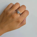 Sterling Silver Wedding Ring Set - Terciany 