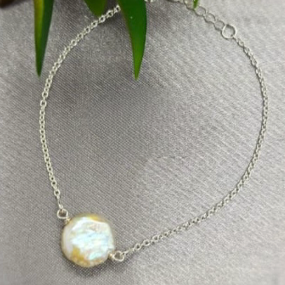 Coin Pearl Bracelet 19Cm Long - Terciany 