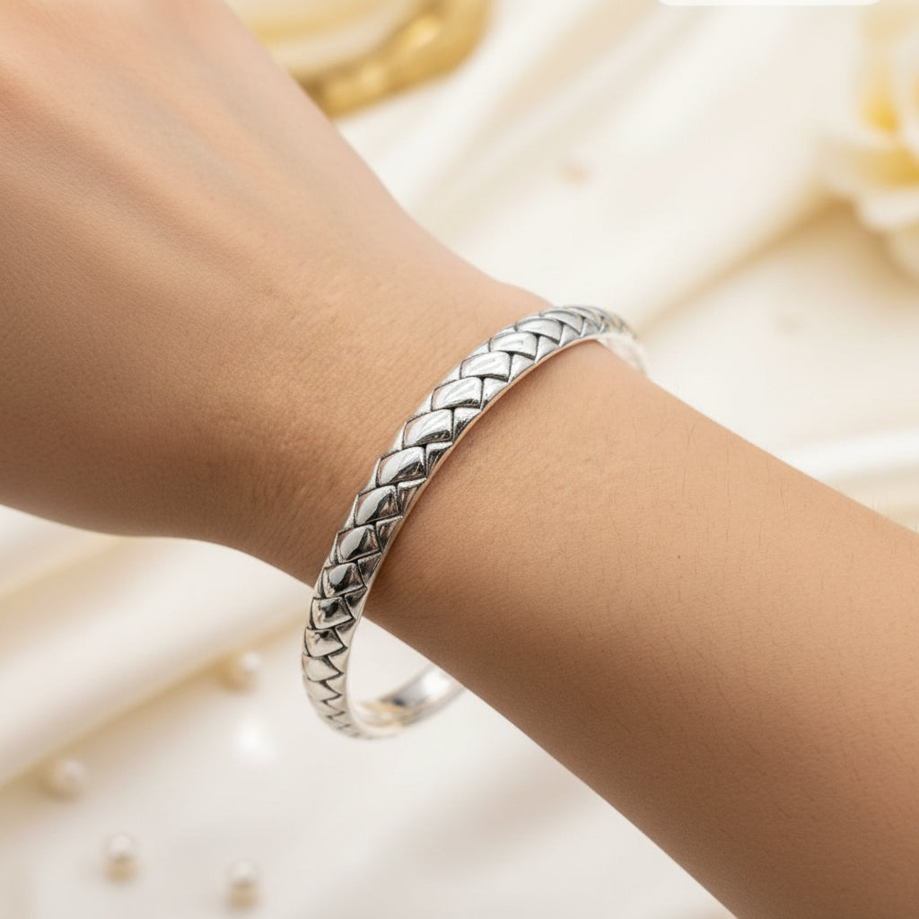 Rope Motive 8mm Bangle - Terciany 