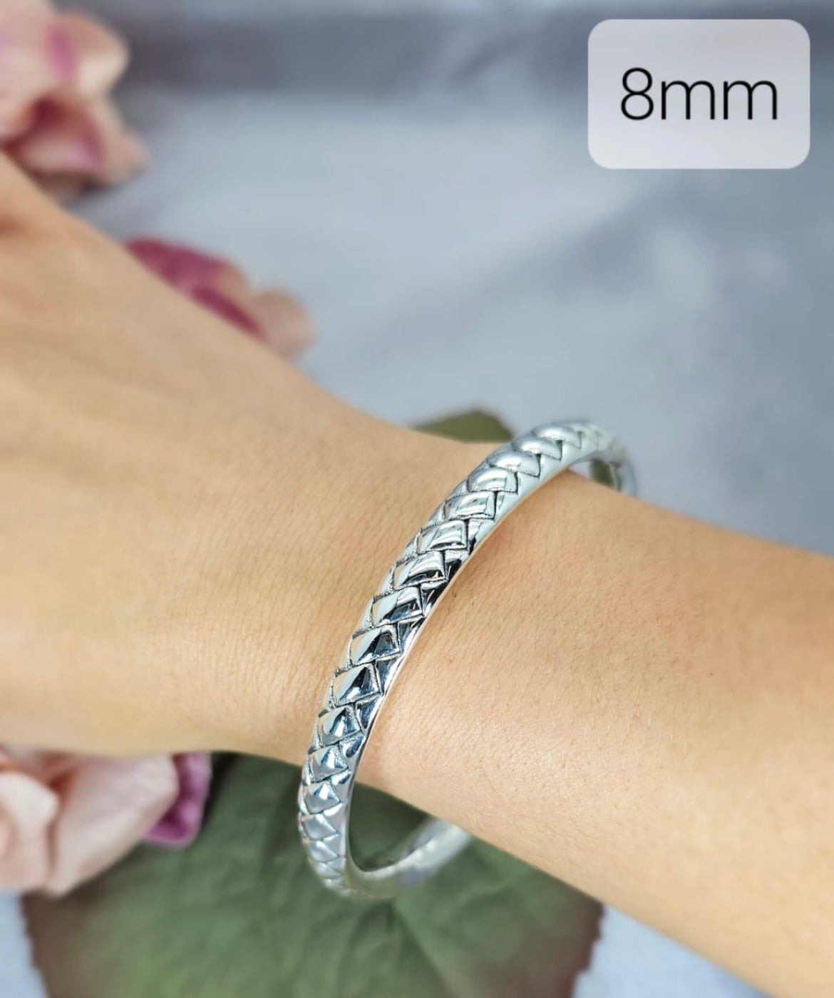 Rope Motive 8mm Bangle - Terciany 
