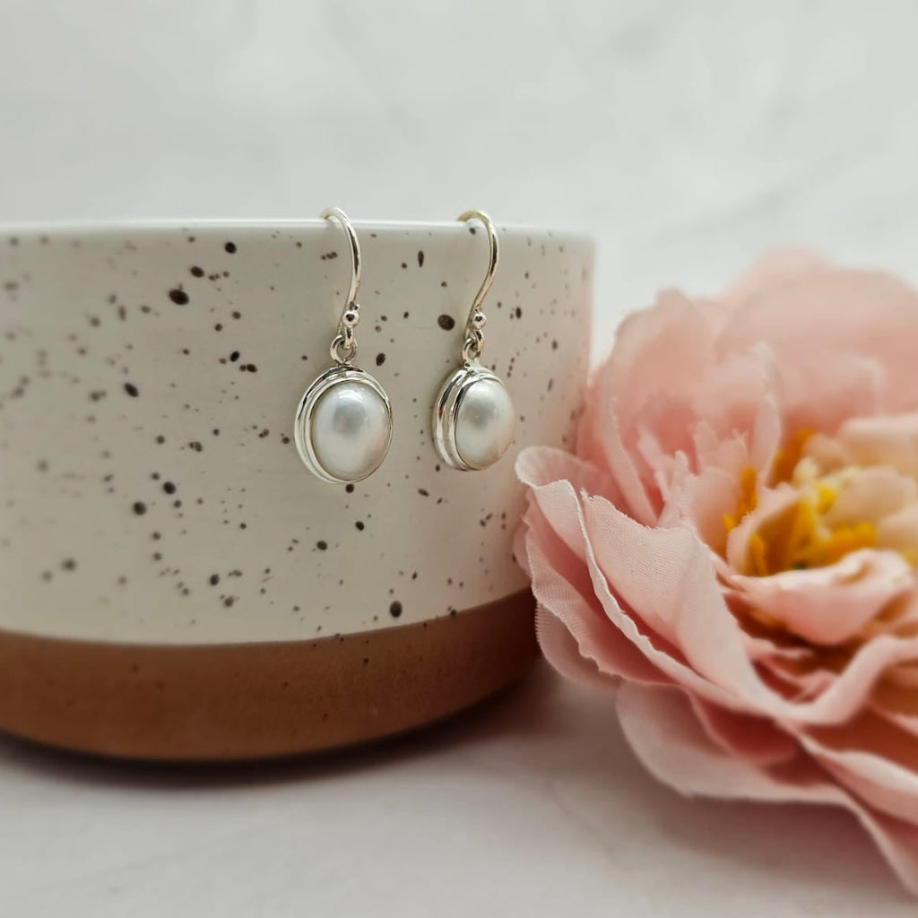 10X12Mm Mabe Drop Earrings