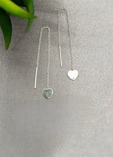 Hearts Thread Earrings