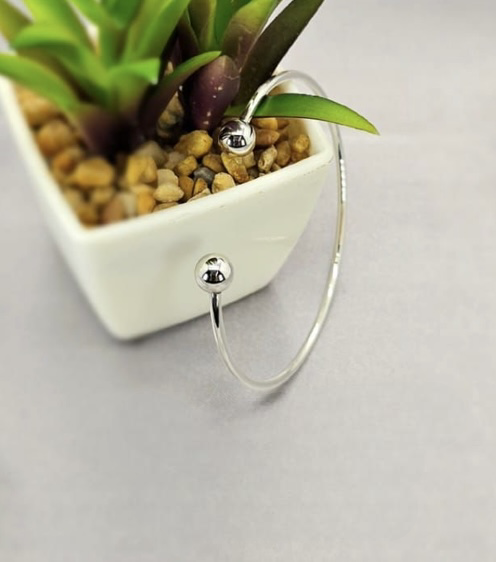 Two Ball Open Bangle