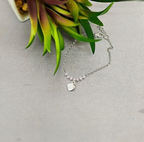 Sterling Silver Baby Bracelet With Pink Cubic Zirconia Detail - Terciany 