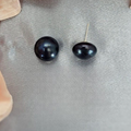 13-14 mm Dark Blue Pearl Studs Earrings - Terciany 