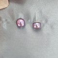 9.5-10 mm Pink Freshwater Pearl Stud - Terciany 