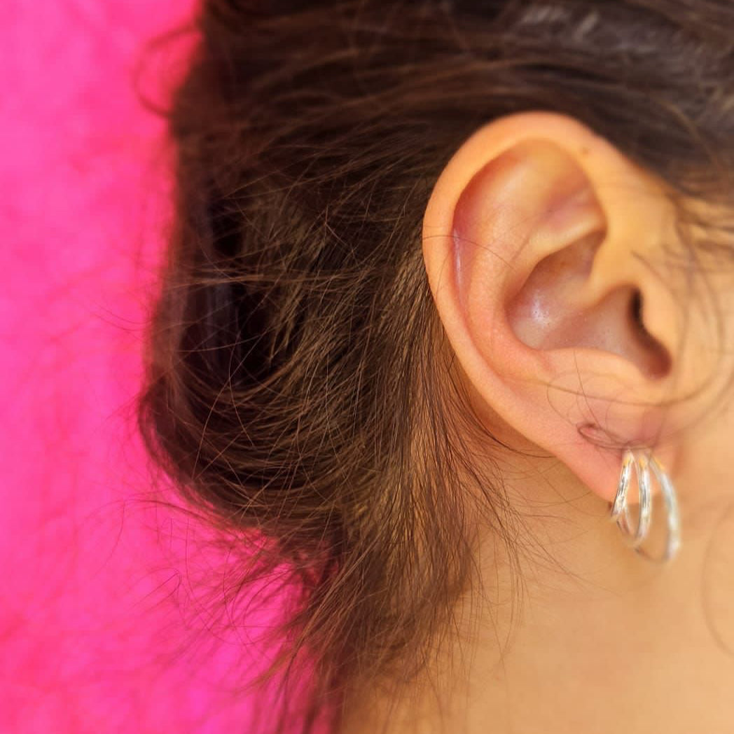 20Mm Trippel Hoop Earrings