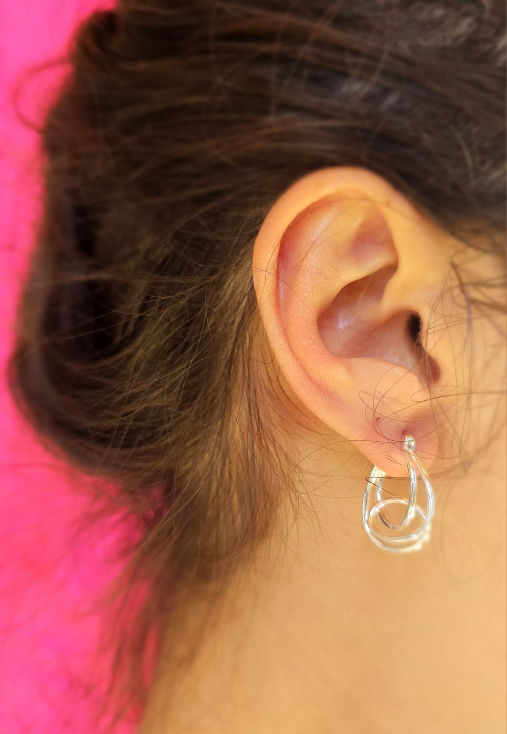 Sterling silver 20mm hoops