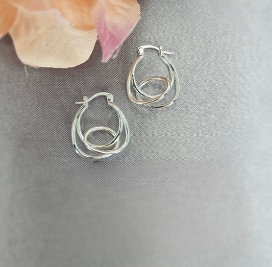 Sterling silver 20mm hoops