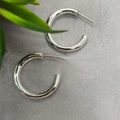 4x 25 mm Round Hoop Earrings - Terciany 