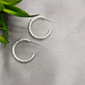 3X30 mm Rope Hoop Earrings - Terciany 