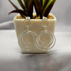 Circles On Circle Drop Earrings
