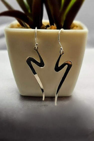 Solid Lightning Drop Earrings