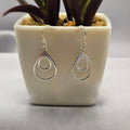 Double Circle Drop Earrings - Terciany 