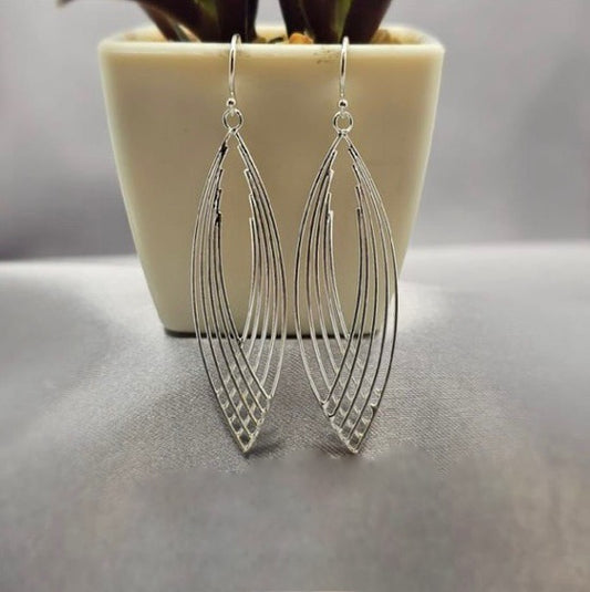 Long wave earrings