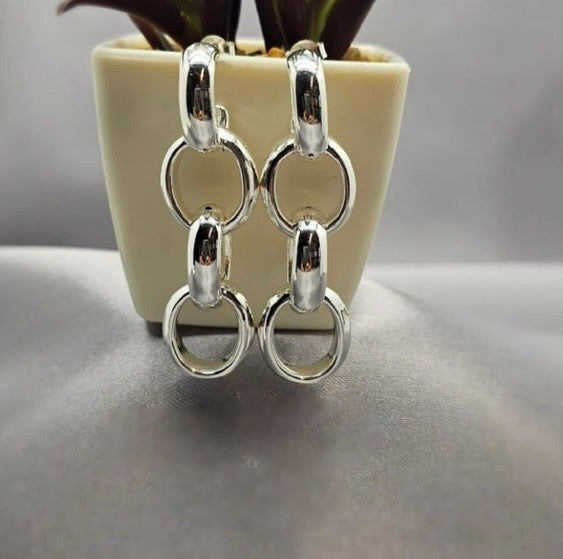 Statement Chain Drop Earrings