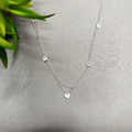 Double Necklace With Shiny Tiny Hearts - Terciany 