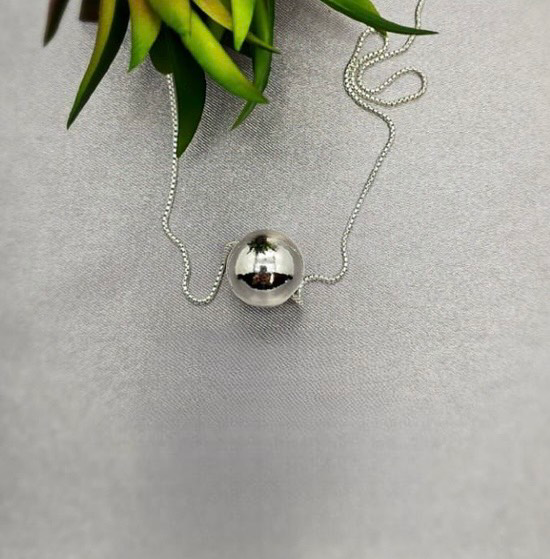 50cm necklace with 16mm ball slider